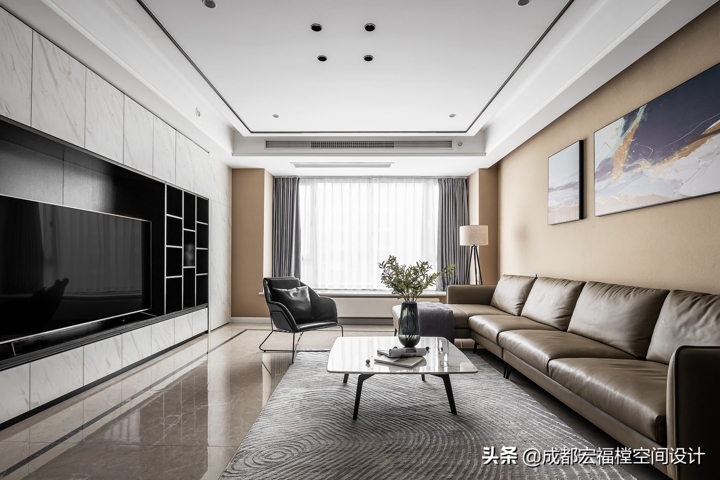 宏福樘设计效果图,宏福樘设计110平