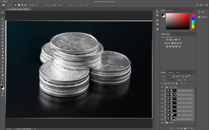 ps图层叠影过渡,焦点堆叠photoshop