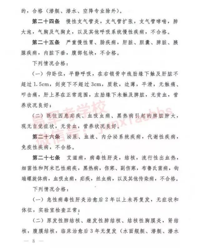 军考体检内容及项目的标准,2020军考体检时间