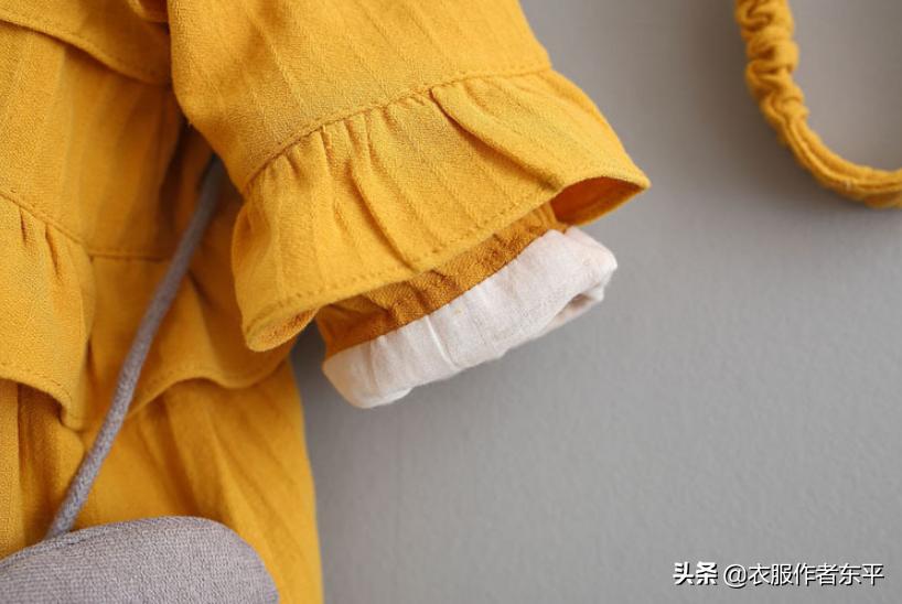 一周半女宝公主裙裁剪,女宝百褶公主裙裁剪做法