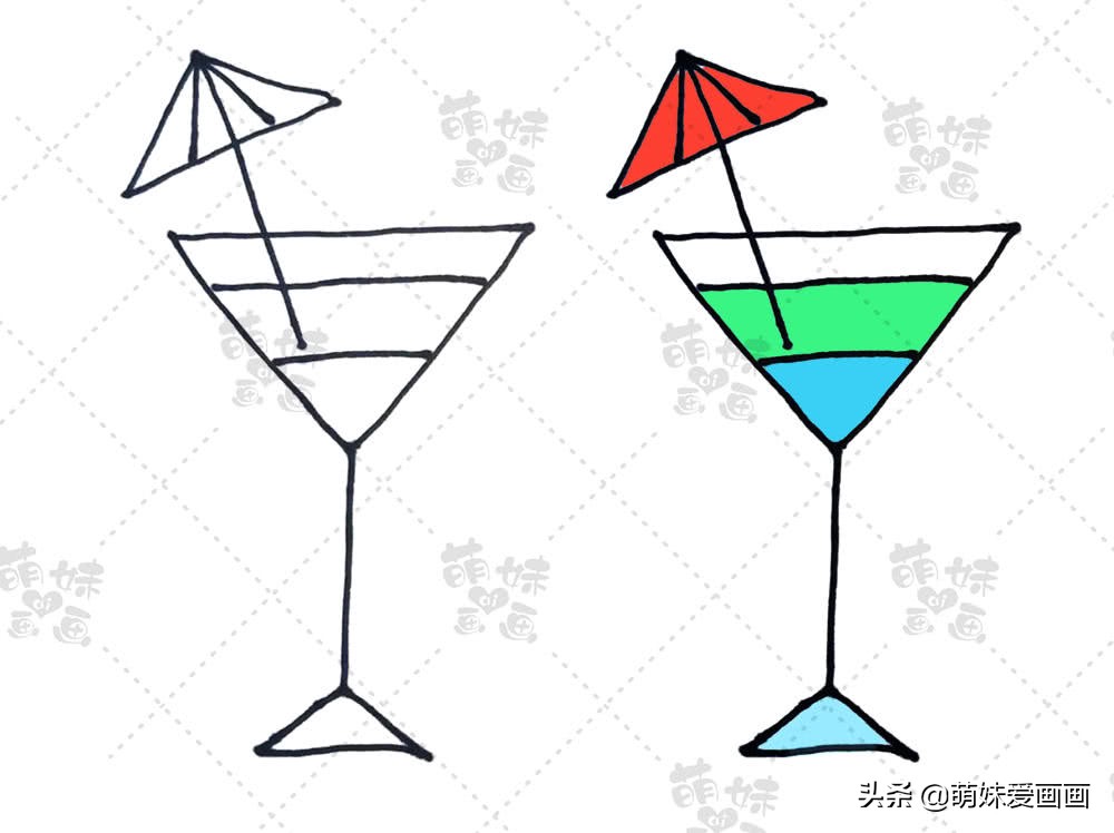 夏天主题儿童画简笔画,人物简笔画简单又漂亮手抄报