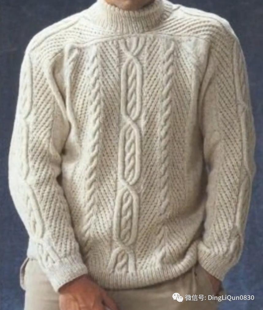 男式针织衫简单又好看的花样,编织教程男士高档中长开衫针织衫