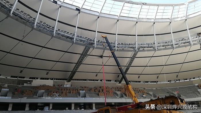 上海浦东足球场工地,上海建工二建浦东足球场