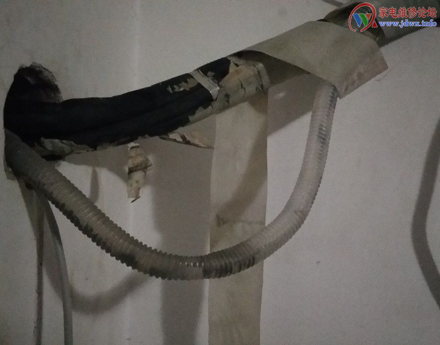 挂机背后漏水是通病么,挂机漏水处理方法图解