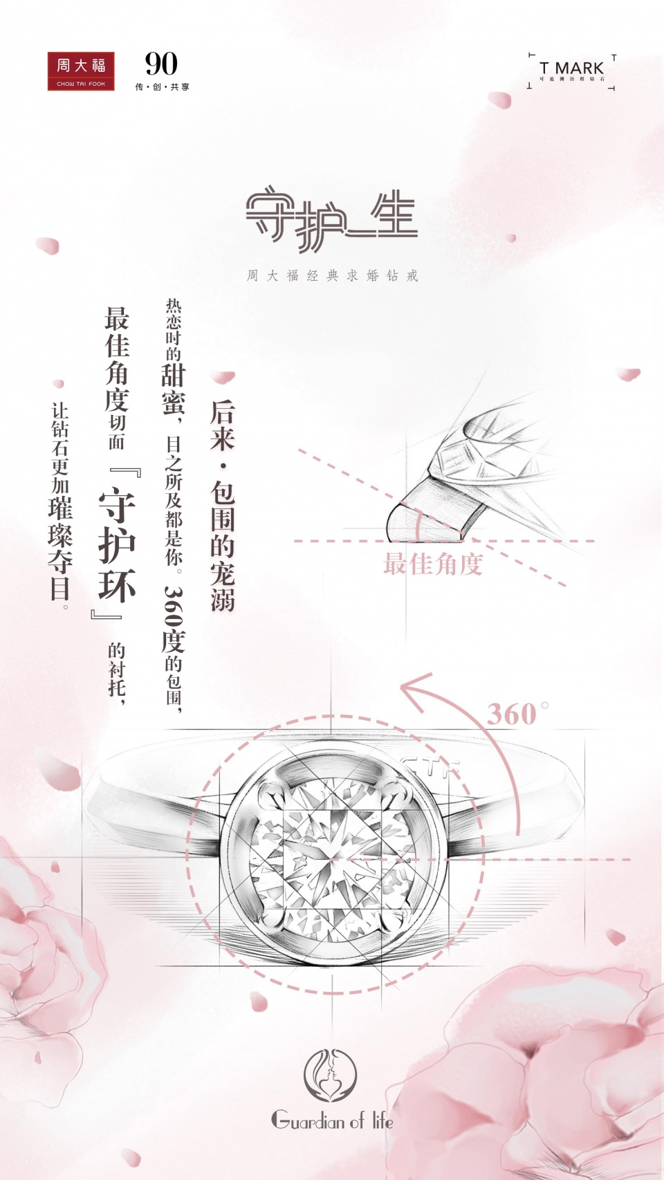 周大福守护一生钻戒宣传,周大福钻戒守护一生