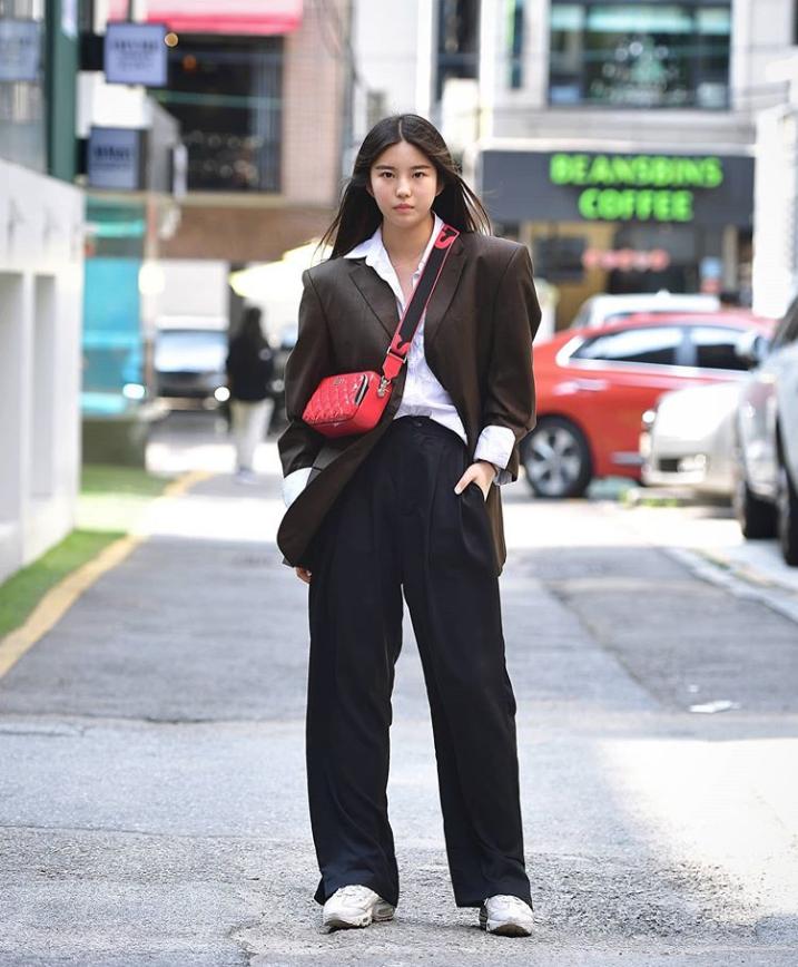 韩国的西装穿搭,韩国女生冬季西装穿搭