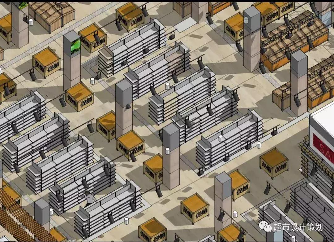 超市洗化区端架创意陈列图片欣赏,2000平超市布局与商品陈列图