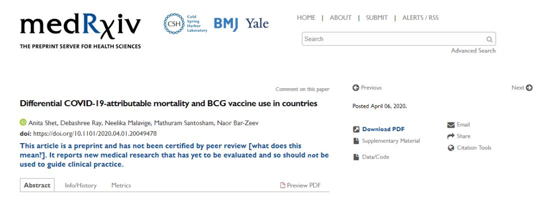 普遍接种卡介苗的低收入国家，新冠肺炎患者数量和病死率都比中上收入和高收入国家低
