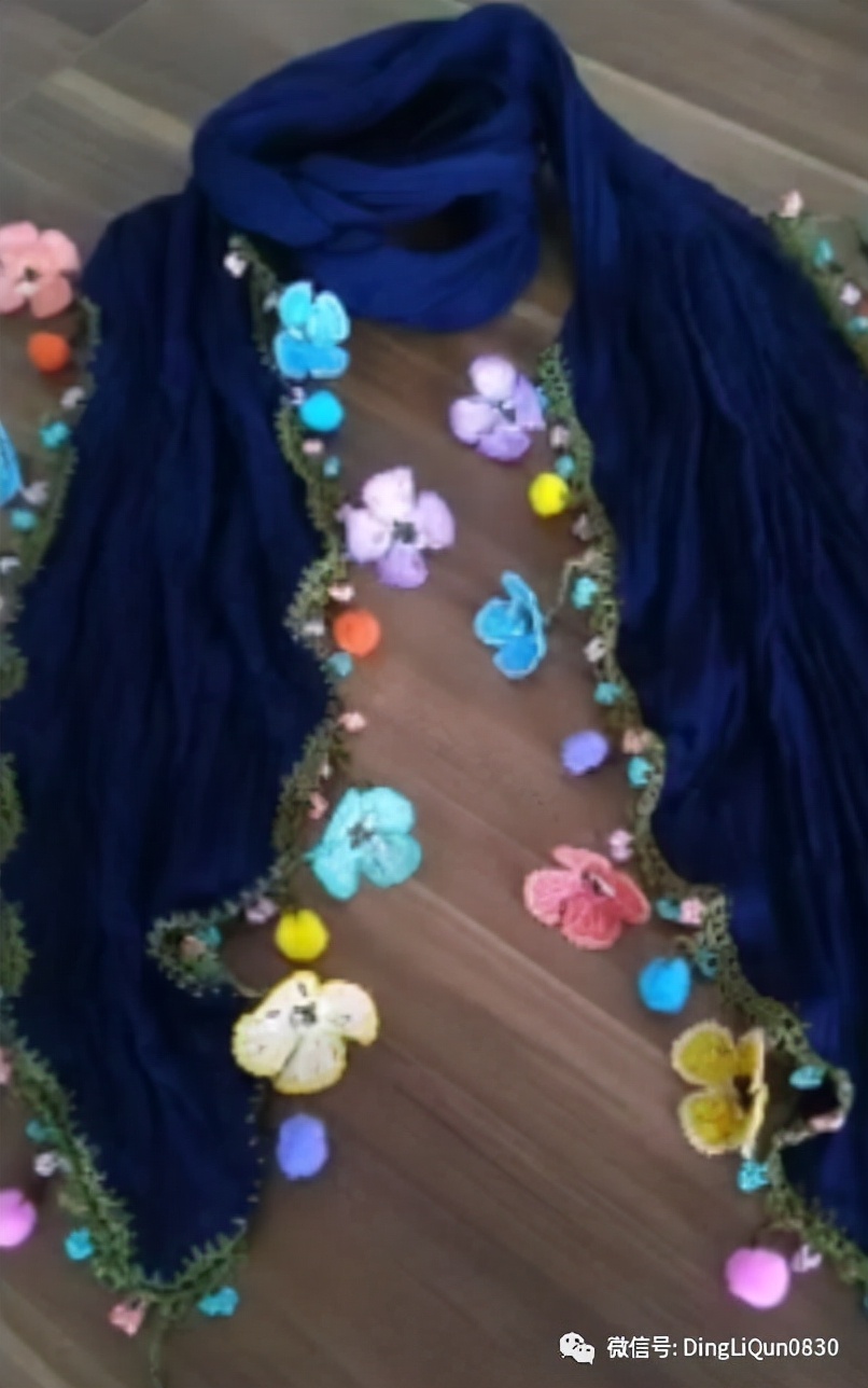 针织披肩作品,披肩花式围巾编织教程