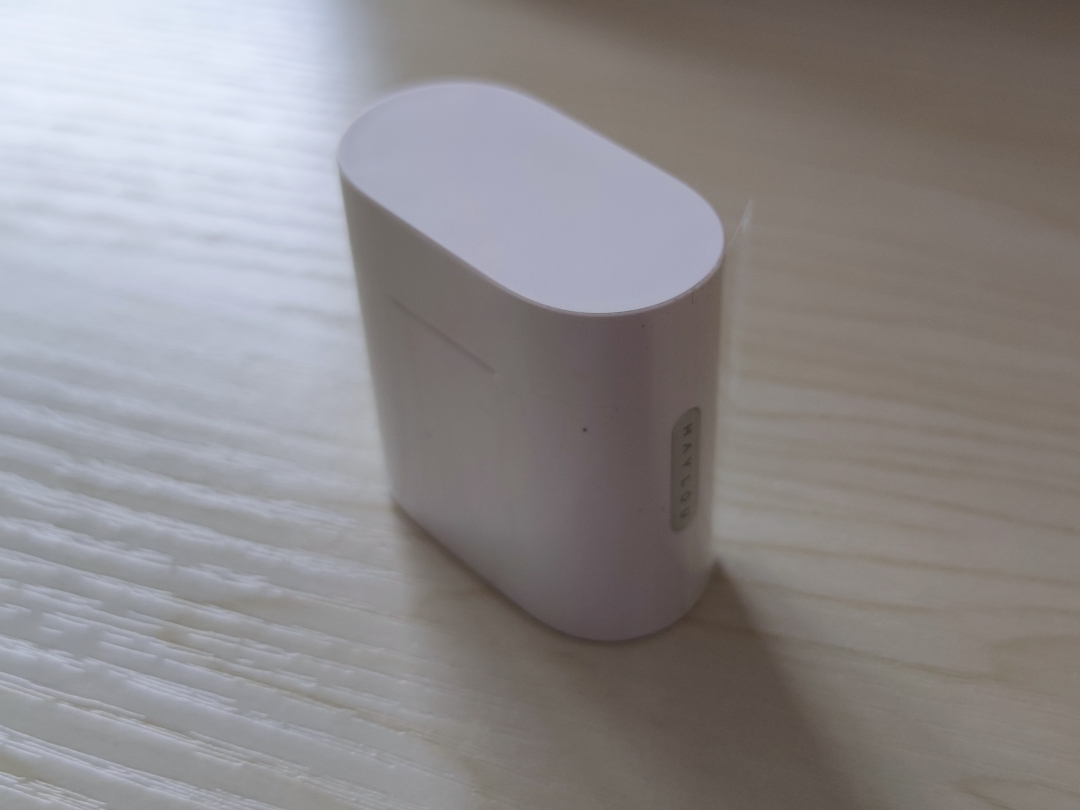 moripods耳机开箱蓝色,hayloumoripods蓝牙无线耳机测评