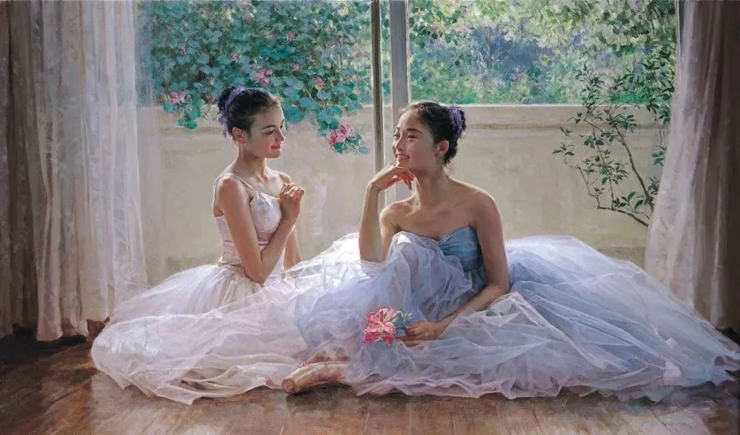 看完心跳加速！他*窥偷**老婆同事跳舞画了一组芭蕾少女卖了1200万