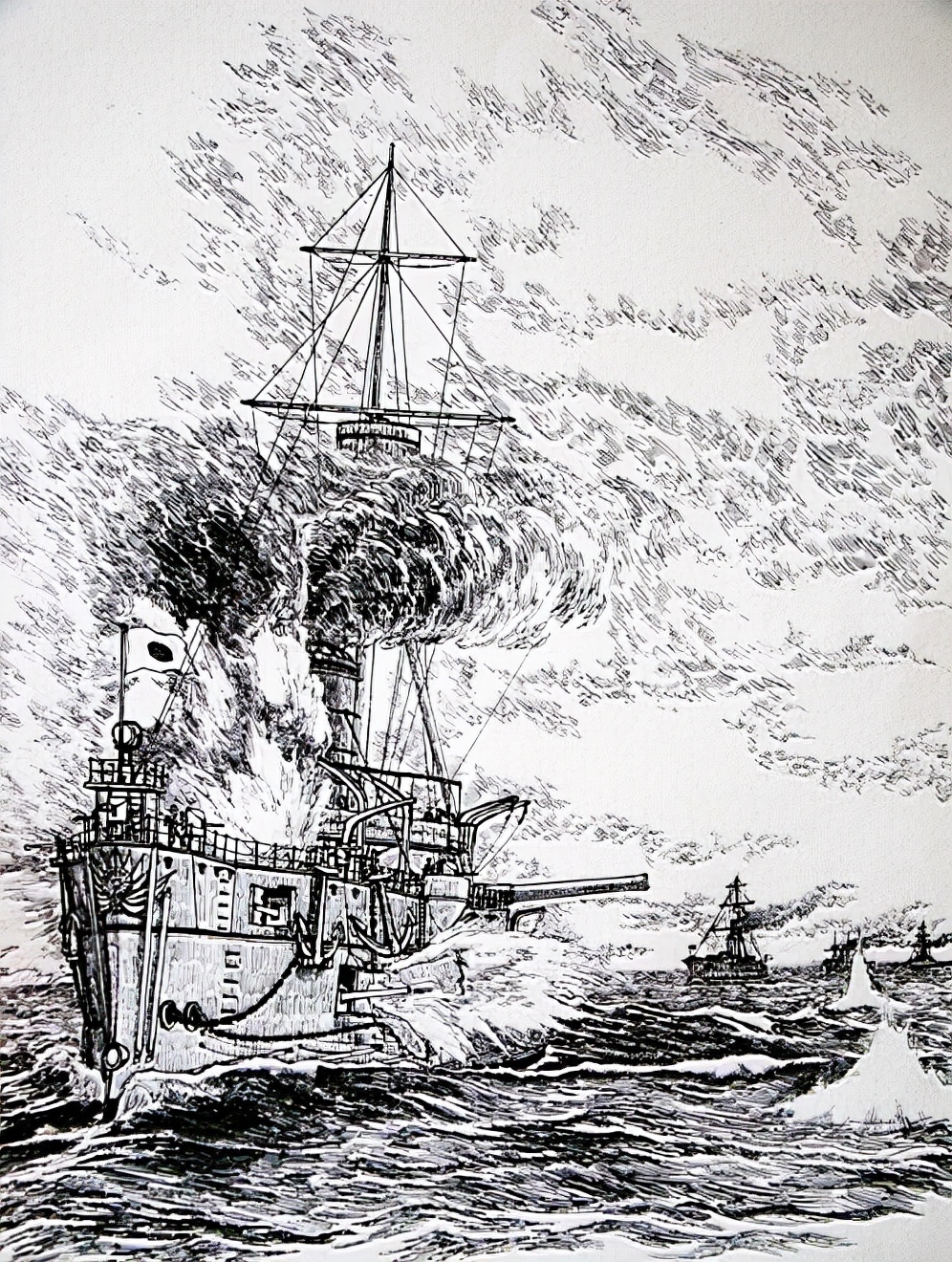 中日大东沟海战详细经过,中日甲午战争大东沟海战