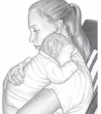 婴儿拍嗝的正确姿势拍多久,婴儿拍嗝正确拍应该什么样