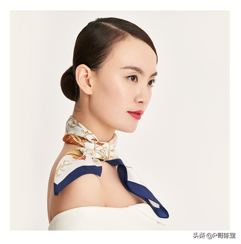 「原创首发」「P哥设计」「自拍」真丝小方巾《黄金时代》4