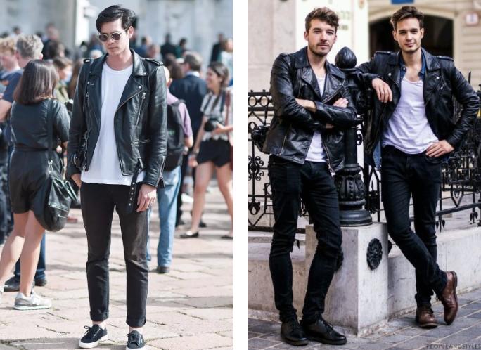 皮衣穿搭男生霸气,皮衣穿什么内搭比较好看
