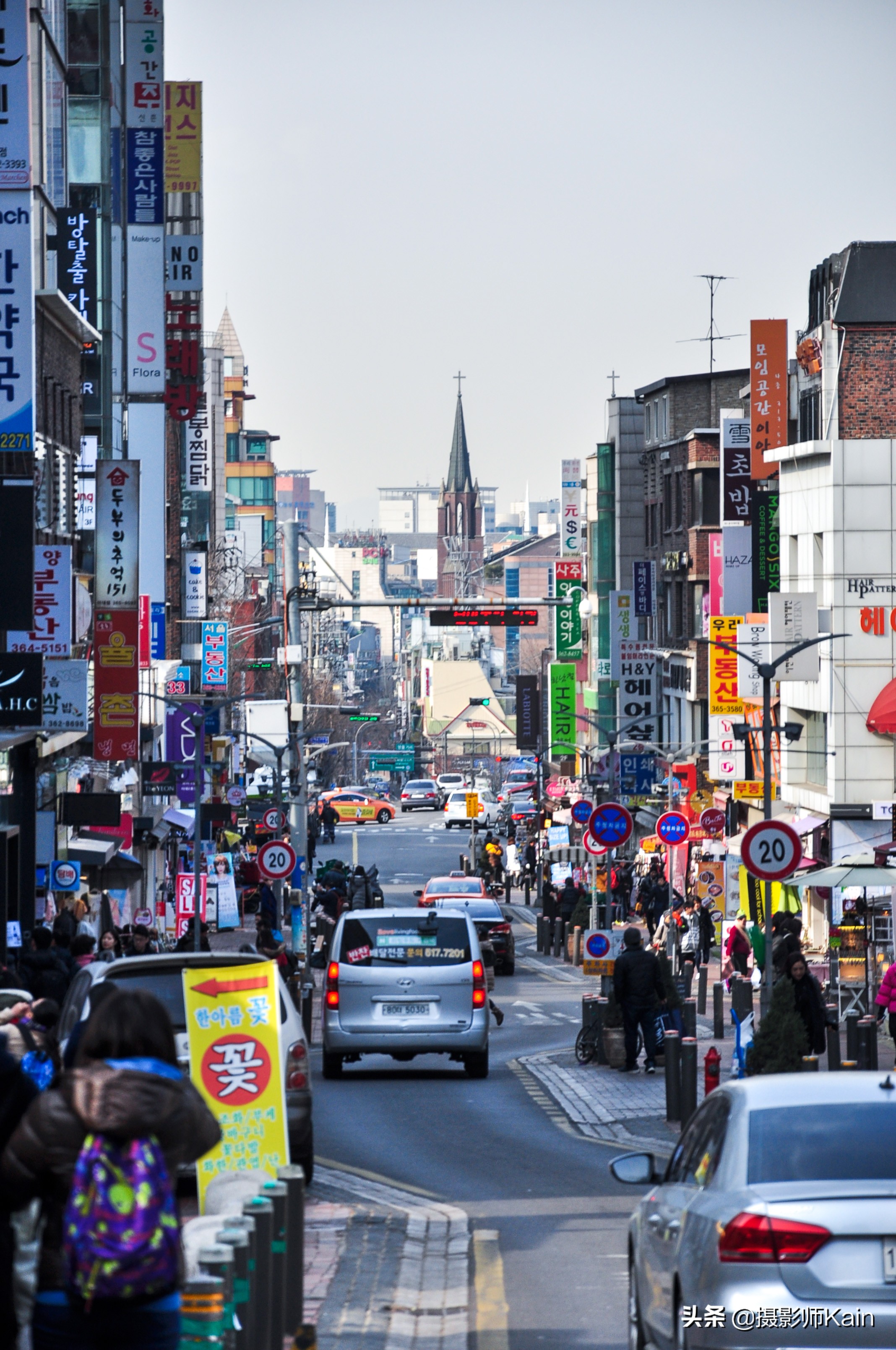 韩国首尔真实街景,寂寞烟火首尔风景