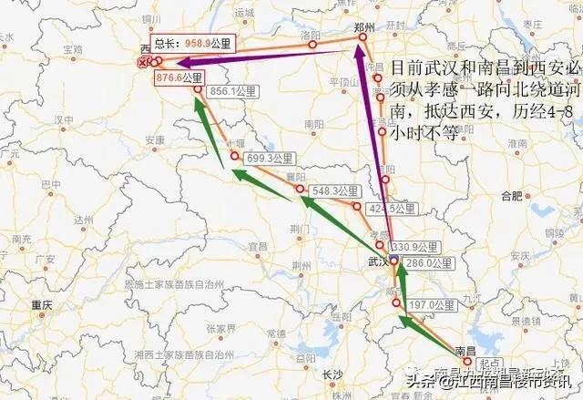 南昌到武汉增加一条高铁,南昌到武汉的高铁是走的哪条线