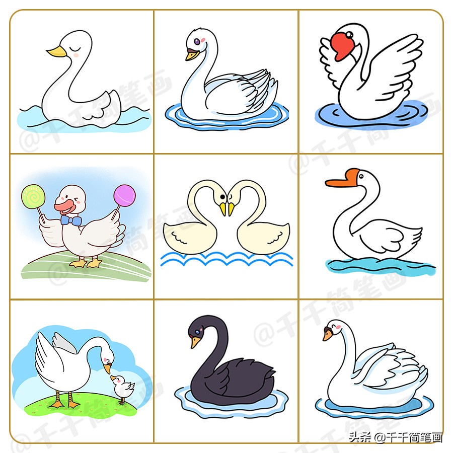 学画可爱的小甜甜还有小动物,学画可爱的小动物简笔画三到四岁