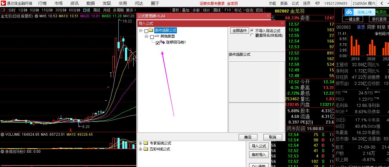 知名游资霸气涨停板选股指标,游资涨停回马枪选股公式和指标
