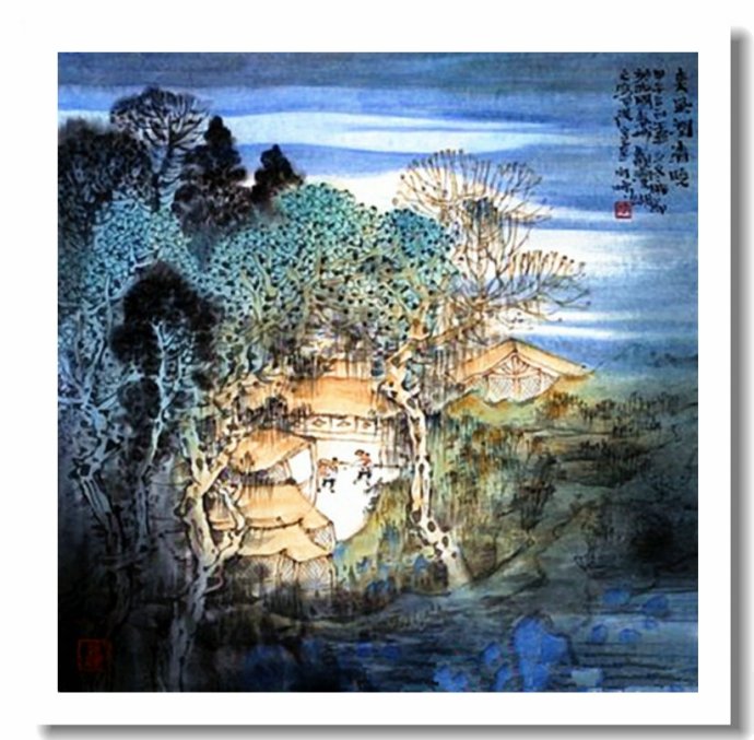 李向鸿山水画精品欣赏,李雁飞写意山水画