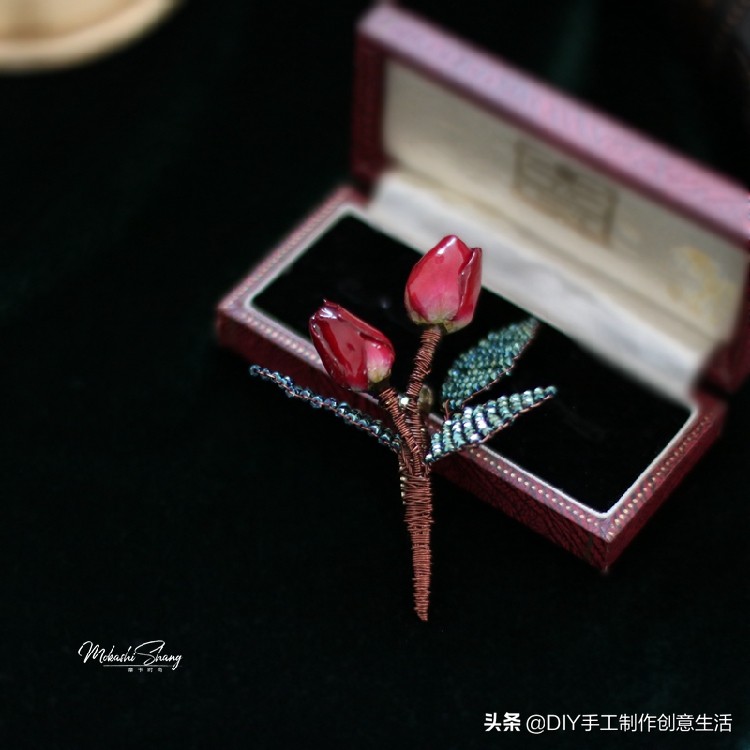 永生花首饰手工diy制作,制作永生花首饰