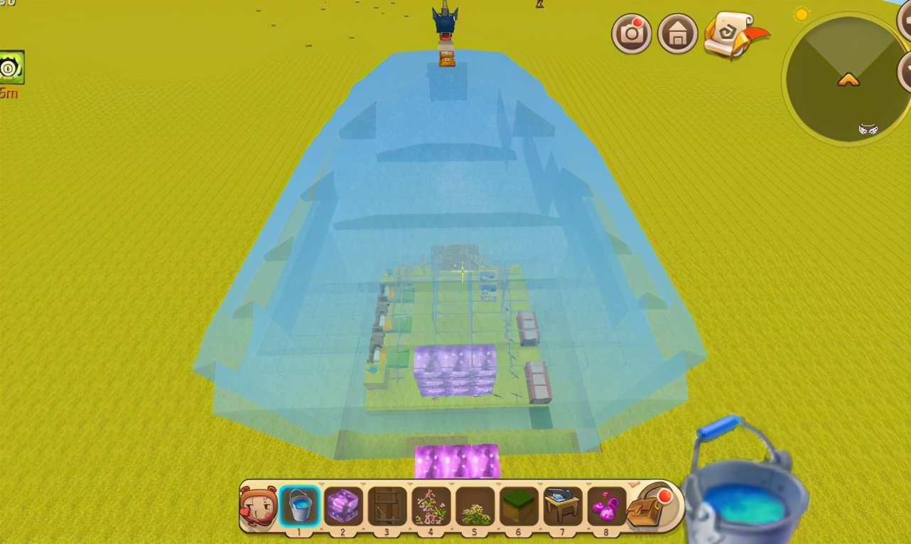 迷你世界大神巧妙建造“水晶宫殿”，6步骤轻松完成，女神超喜欢