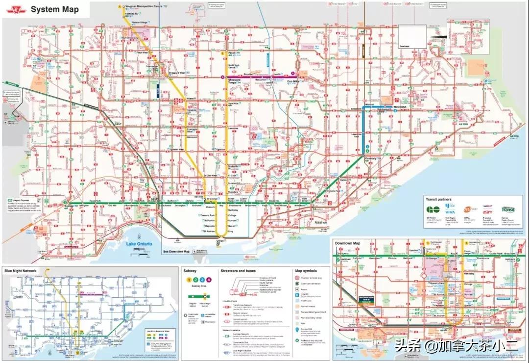 多伦多轨道交通图,多伦多公交费用怎么查