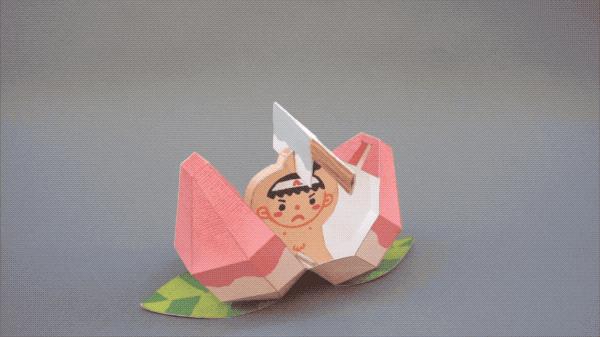 用正方形纸折出的立体中国龙,我们用一张纸做出立体龙