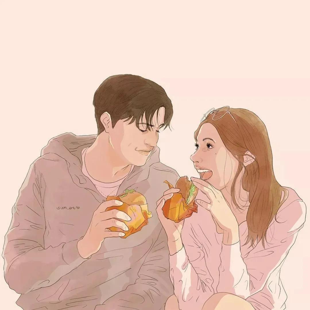 虐哭！韩国小伙用插画撩拨10万粉丝，网友：“这波狗粮”真酸啊