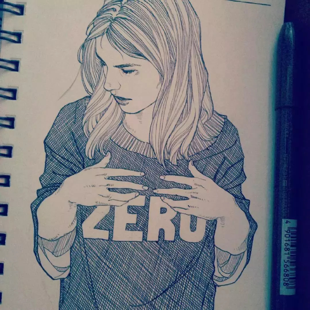 简单针管笔手绘花,简单易学针管笔手绘