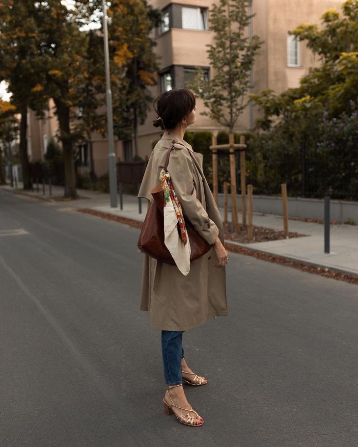 穿搭高级丝巾,穿搭丝巾