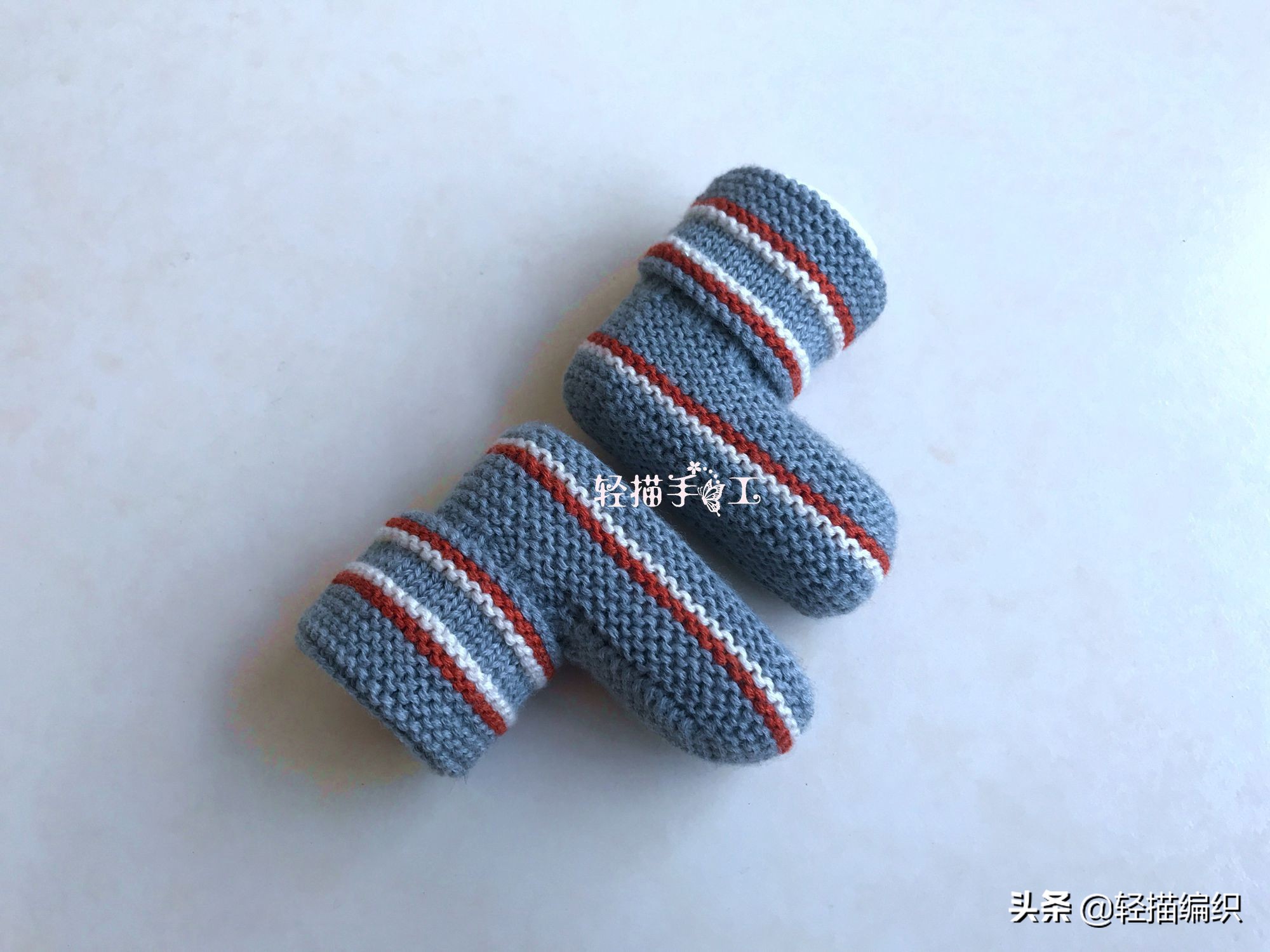 婴儿毛线鞋高帮编织教程,高筒毛线鞋婴儿鞋教程完整版