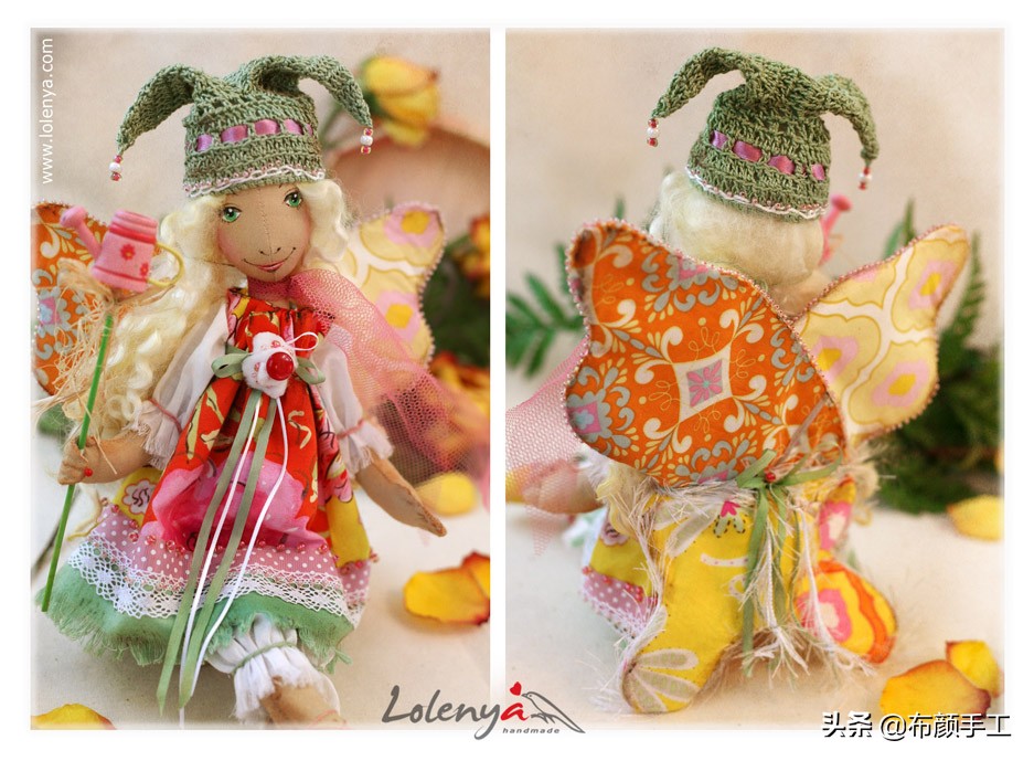 OlgaAbakumova的布艺娃娃,魔法花园里小花仙