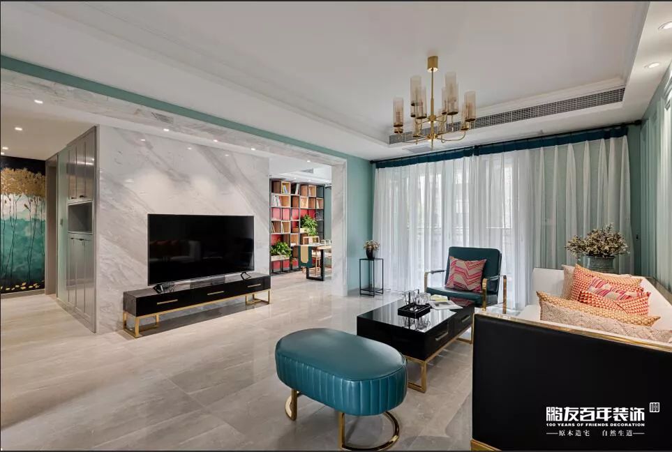 鹏友的•宅［拾壹］全案25.68W，104㎡轻奢美式—中铁.万国城