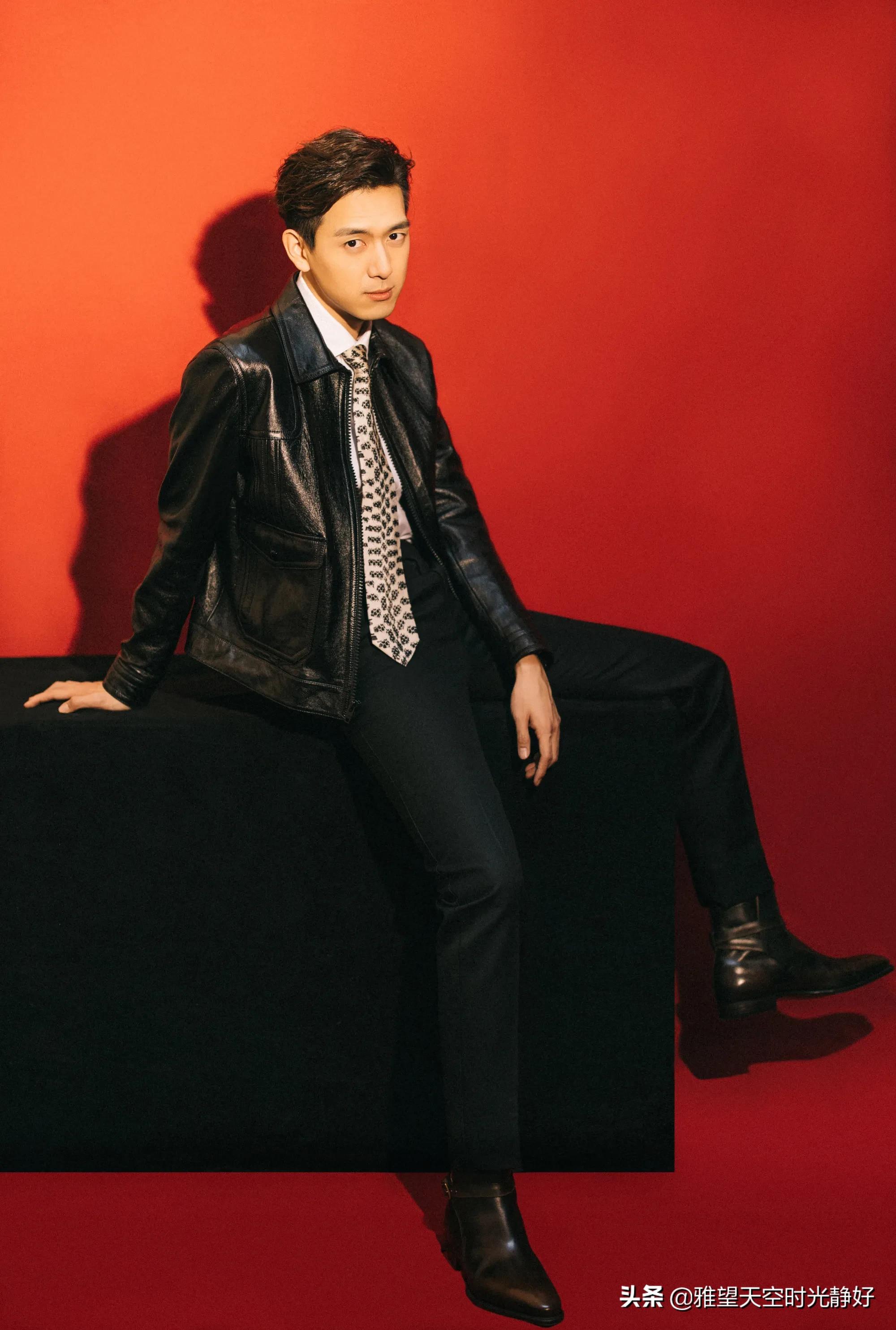 秋冬男星皮衣穿搭,男明星皮衣外套搭配