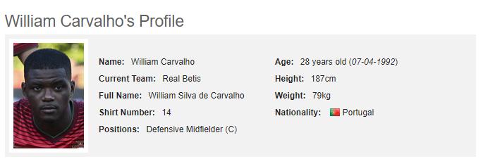 威廉卡瓦略速度慢,威廉卡瓦略踢什么位置