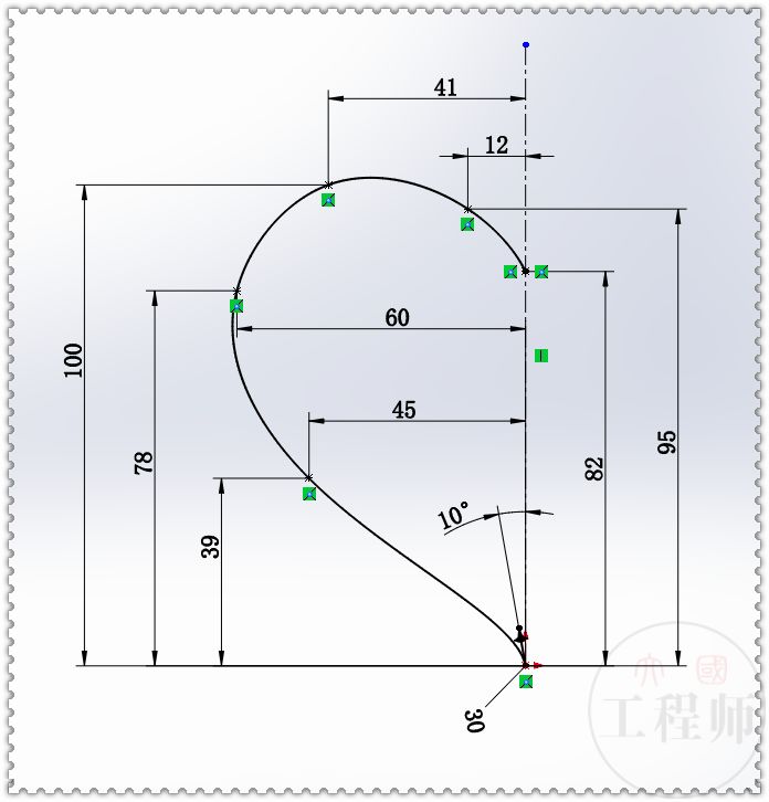 曲面建模五角星,曲面建模二维图标注