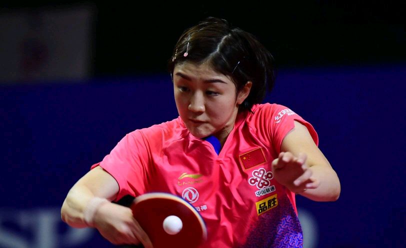 陈梦香蕉,陈梦刘国梁比赛