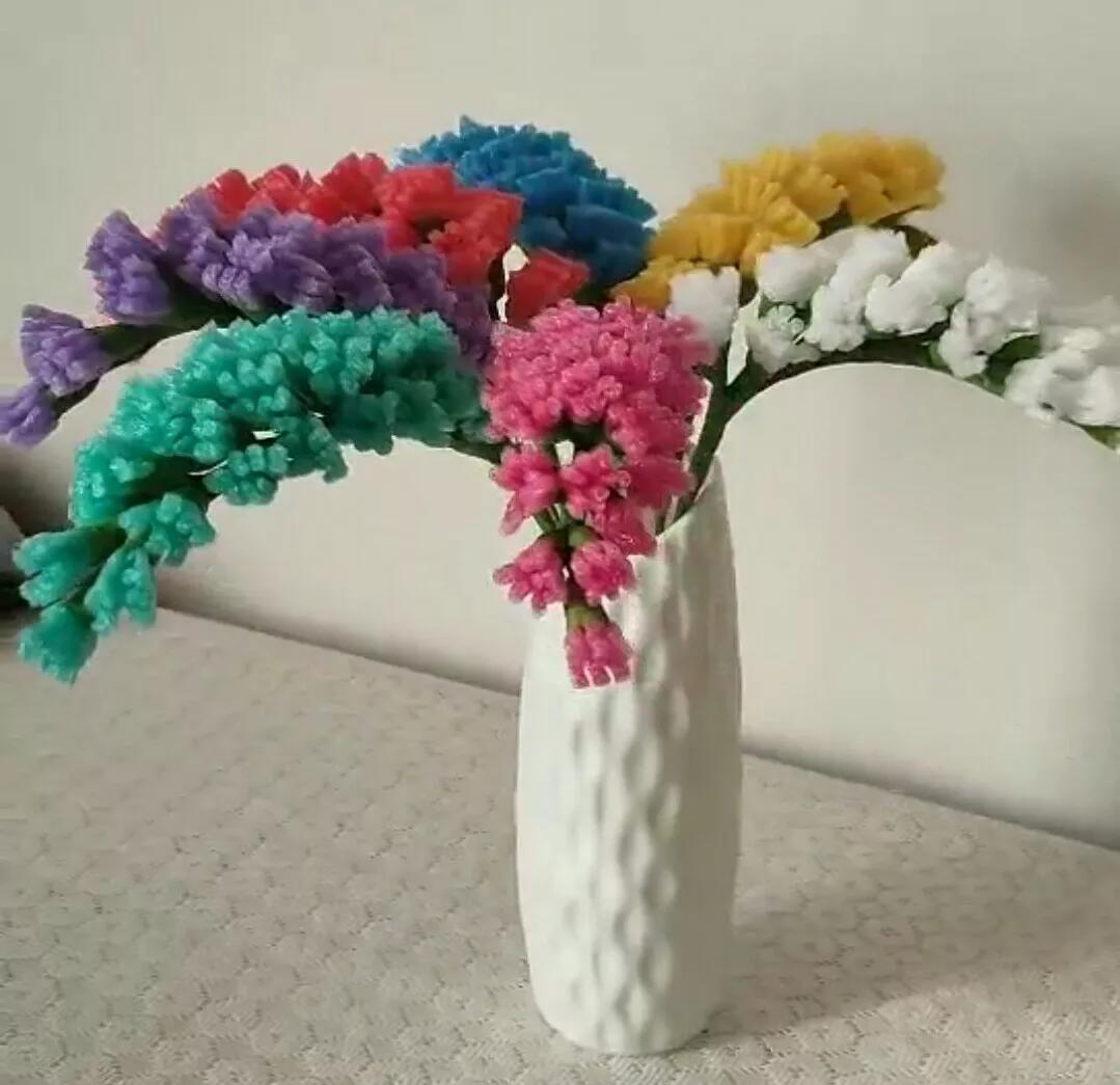 废物利用做鲜花礼盒,绿茶瓶废物利用做花