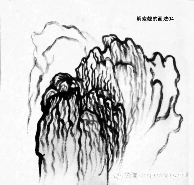 北派山水画山石画法,山水画技法山石的基本画法解析