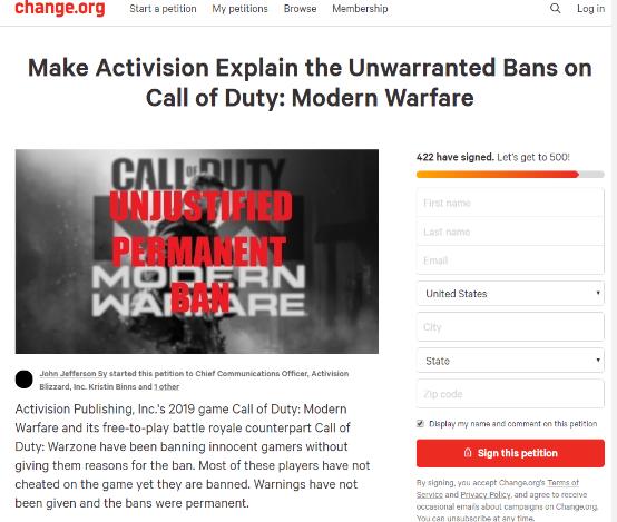 使命召唤战区封号伤及无辜,玩家集体申诉,动视进退两难