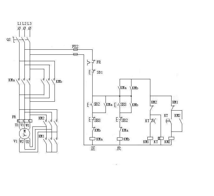 星三角正反转实物图接法,星三角正反转电路图