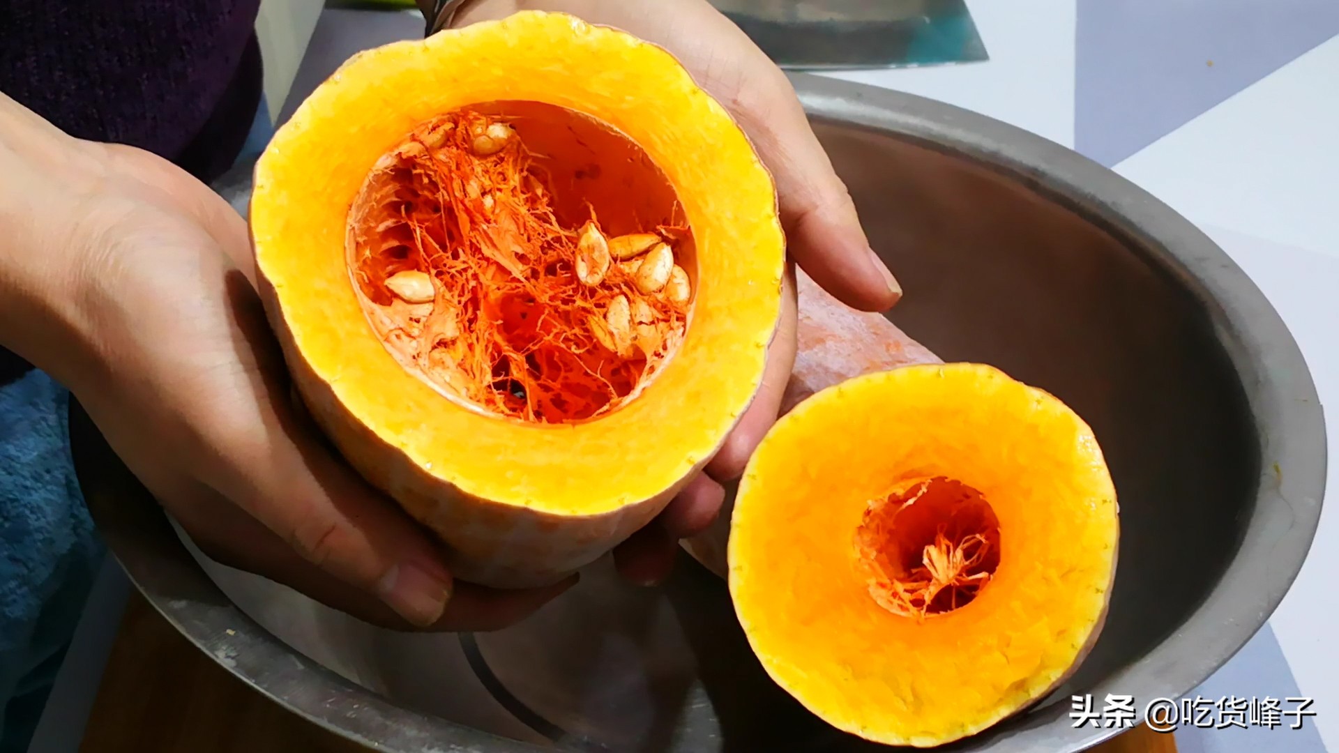 切开南瓜吃不完怎么储存,南瓜切开后不挖瓜瓤怎么保存