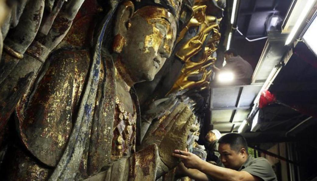 重庆大足石刻在维修吗,大足石刻的基本现状