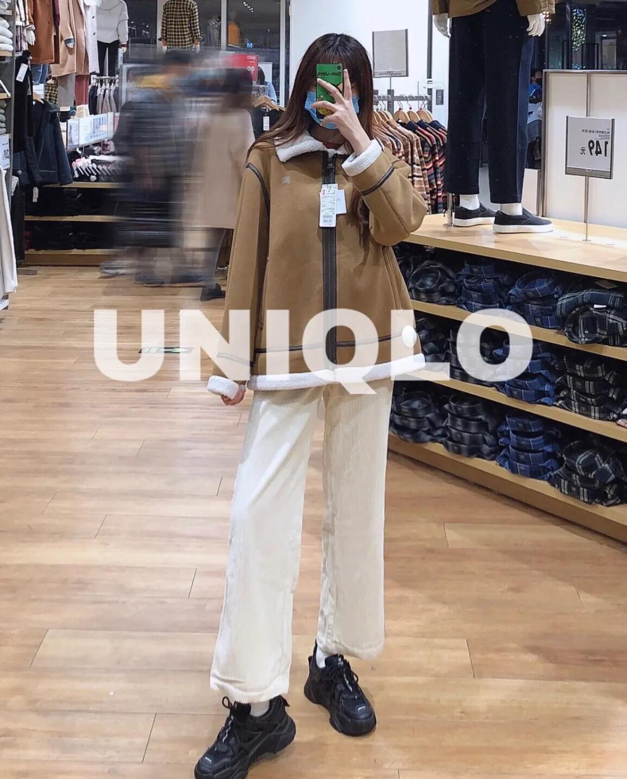 优衣库摇粒绒防风外套测评,优衣库短摇粒绒外套穿搭