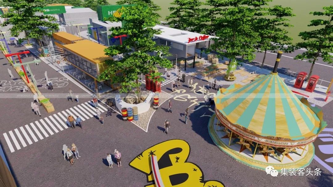 集装箱创意商业,集装箱创意设计商业空间