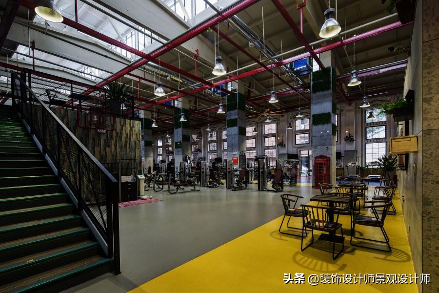 公司健身房设计效果图,书房健身房二合一设计效果图