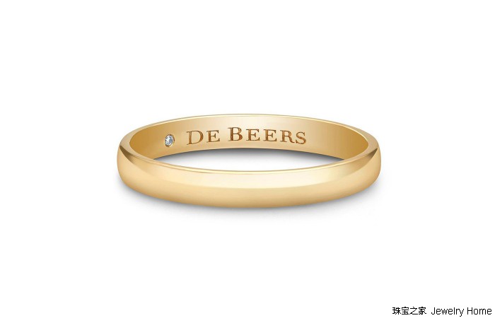 普通又简单的婚戒,简单款式无钻戒指