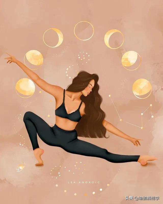 ins瑜伽漫画图片,瑜伽小人唯美漫画