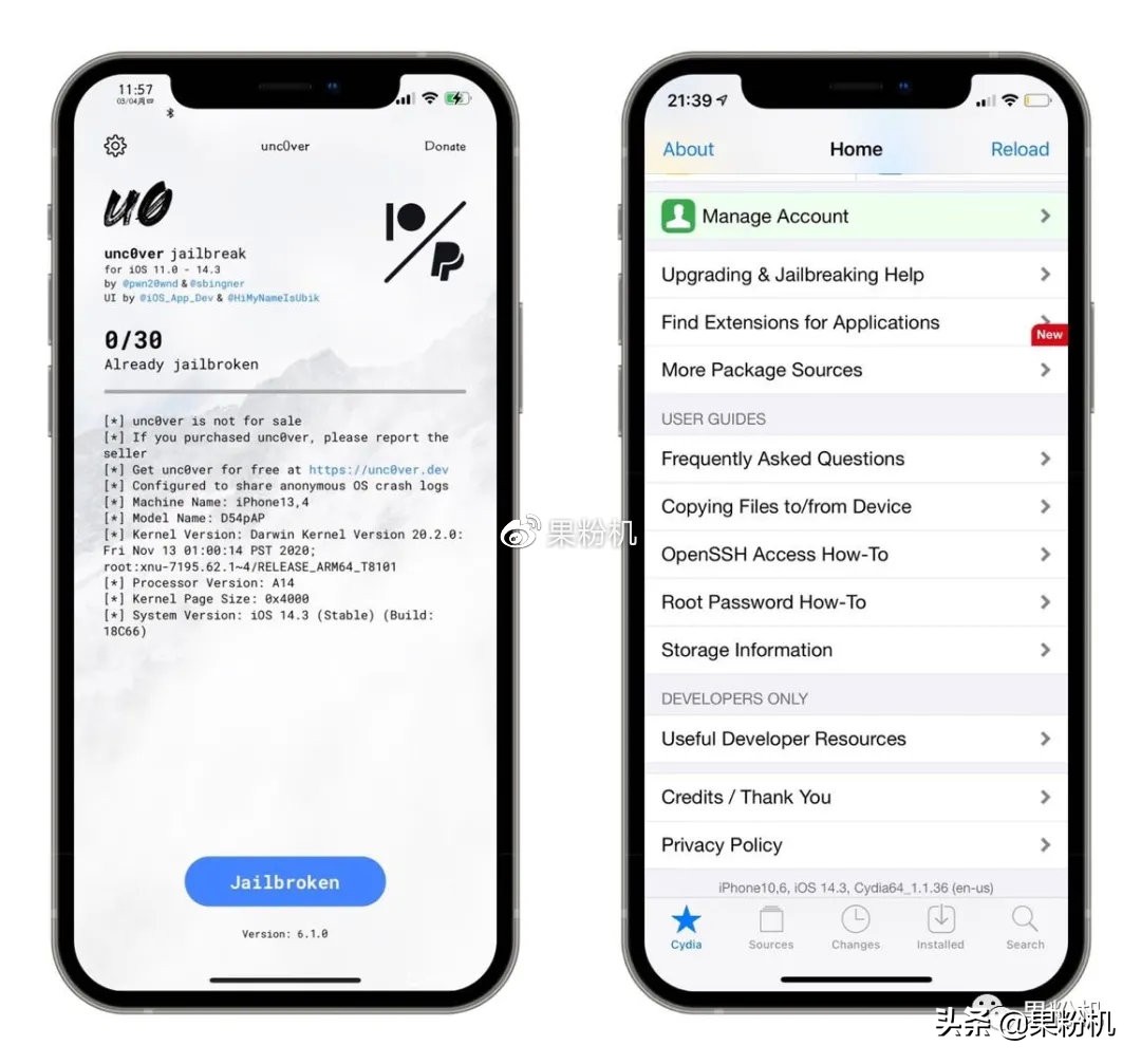 刚刚!unc0ver6.1.0更新,解决大问题